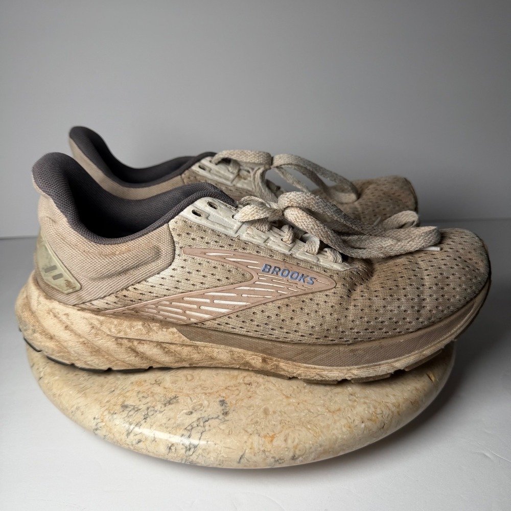 Brooks Ghost 14 Running Shoes Womens 10 Tan Peach 1203411B131 Mesh DNA Loft